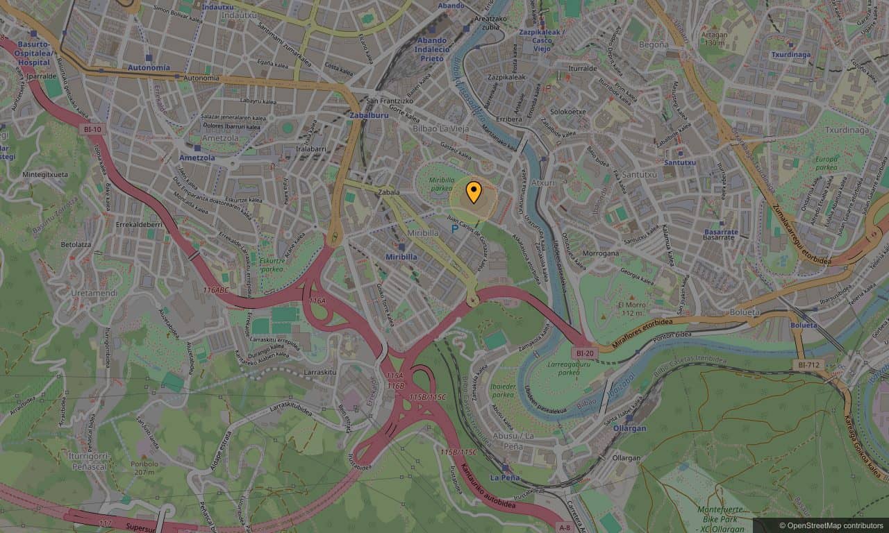Mapa de Bilbao Arena