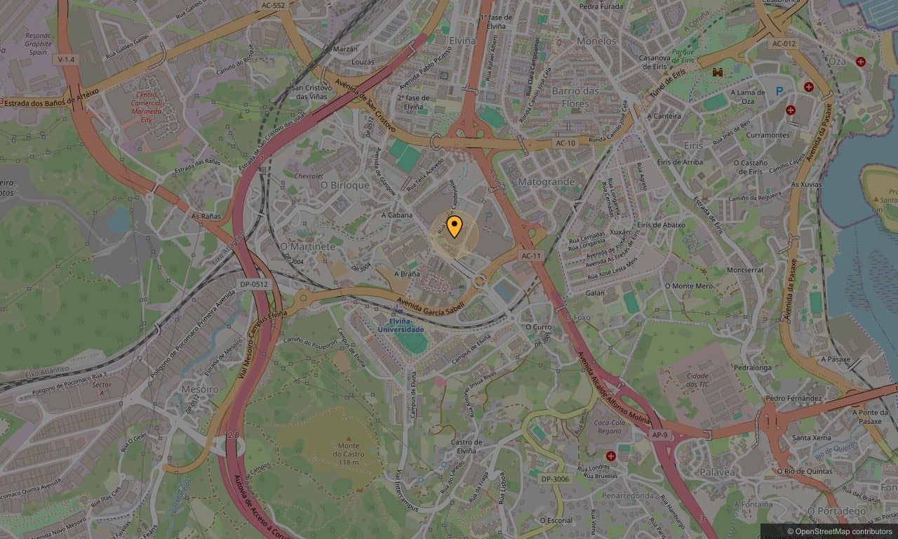 Mapa de Coliseum A Coruña