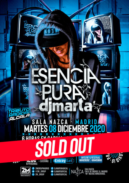 Cartel de «Esencia Pura by Dj Marta · Tributo Radical Alcalá»