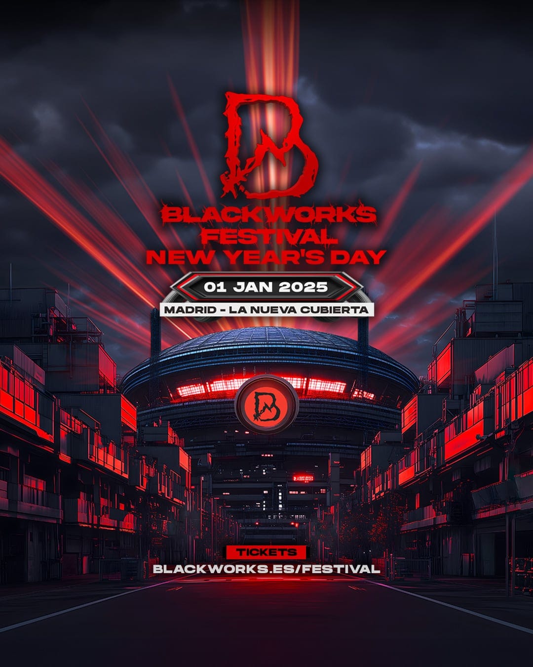 Cartel de «Blackworks · New Year Day 2025»