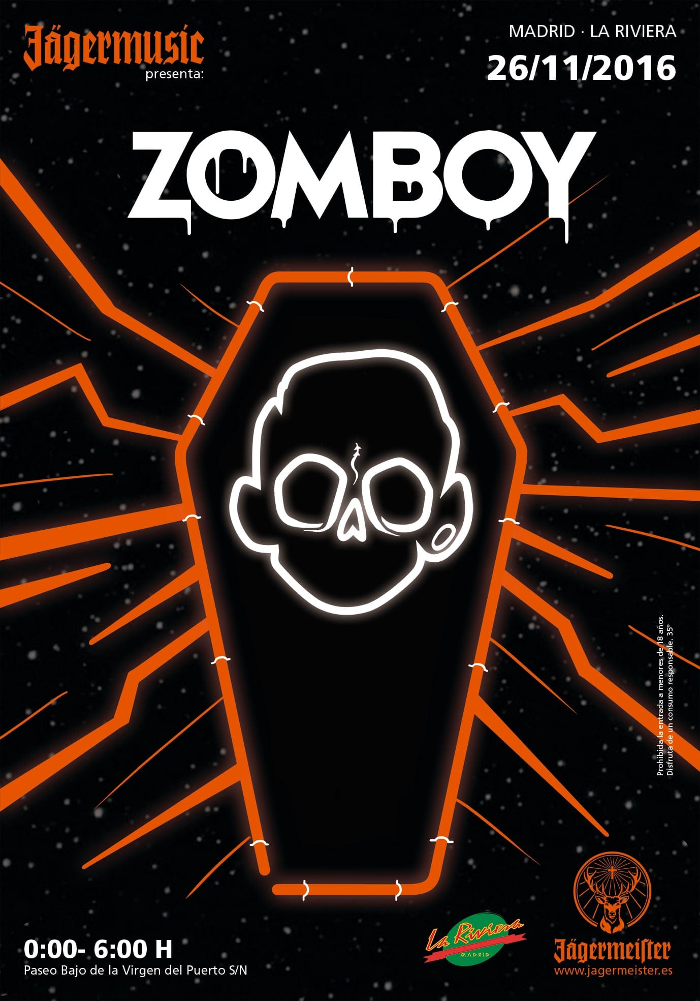 Cartel de «Jägermusic presenta Zomboy»