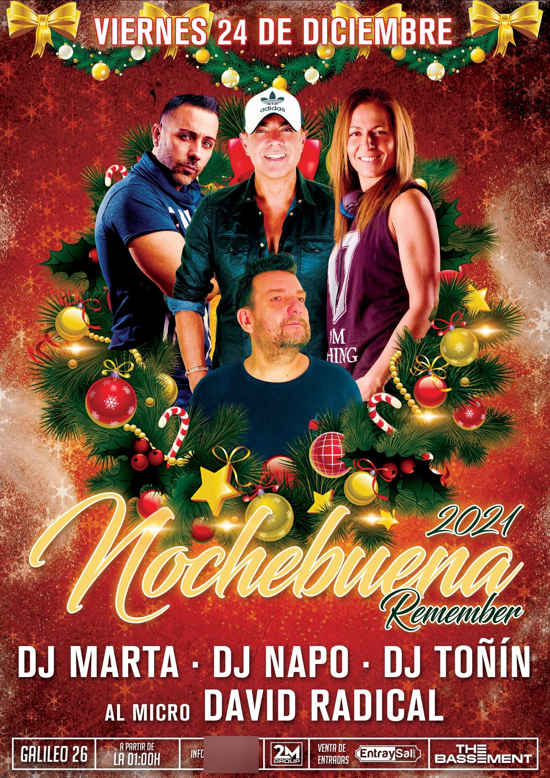 Cartel de «Nochebuena Remember 2021»