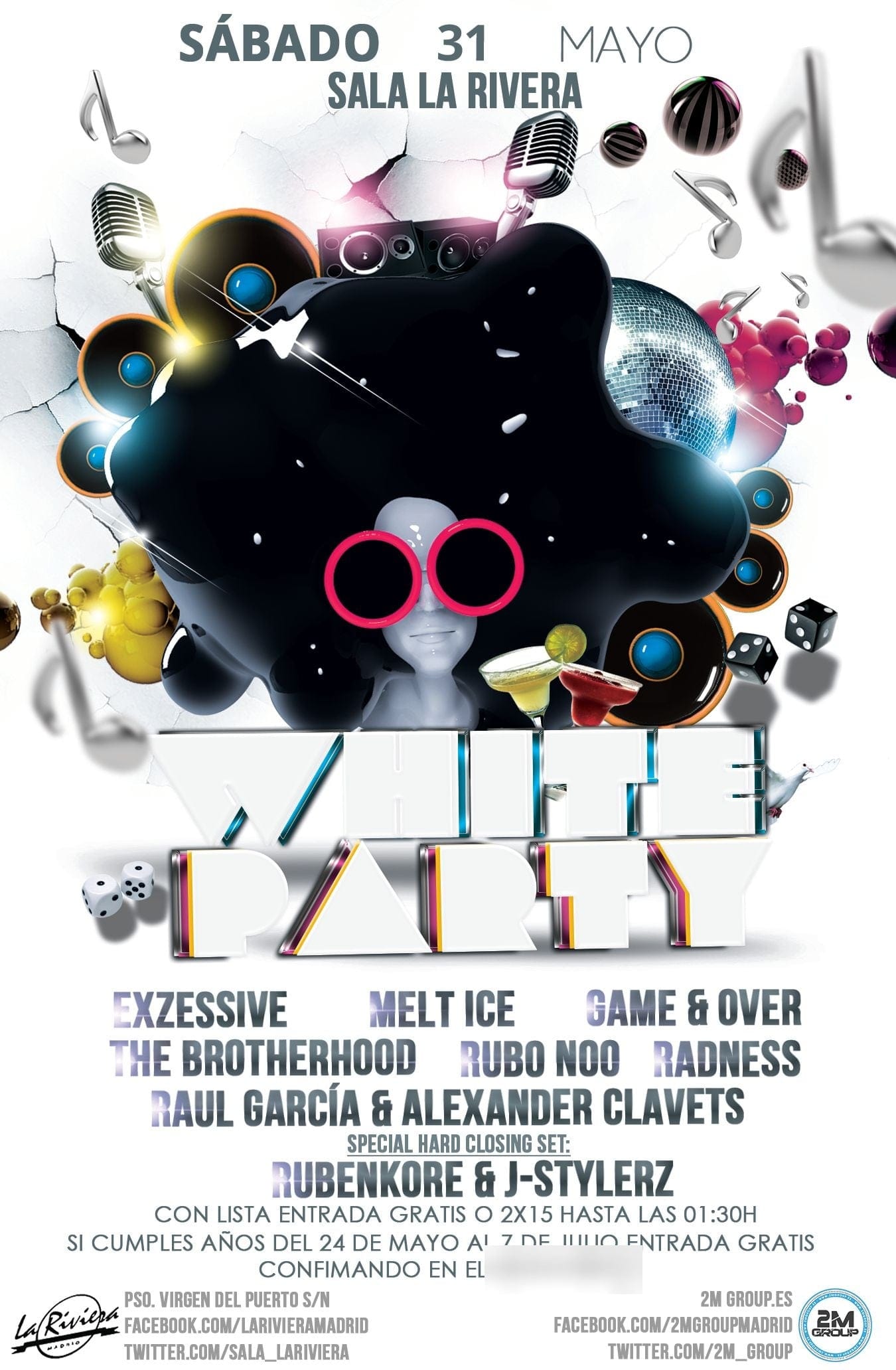 Cartel de «White Party»