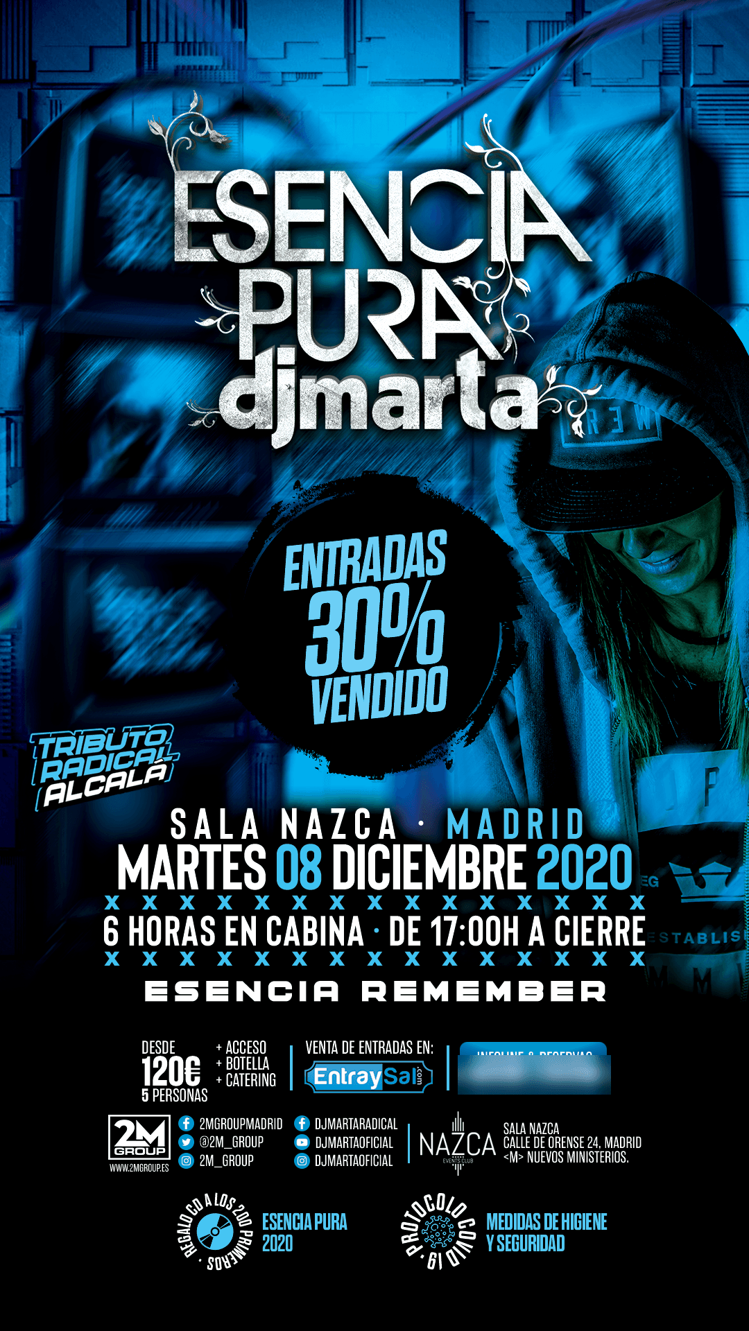 Story de «Esencia Pura by Dj Marta · Tributo Radical Alcalá»