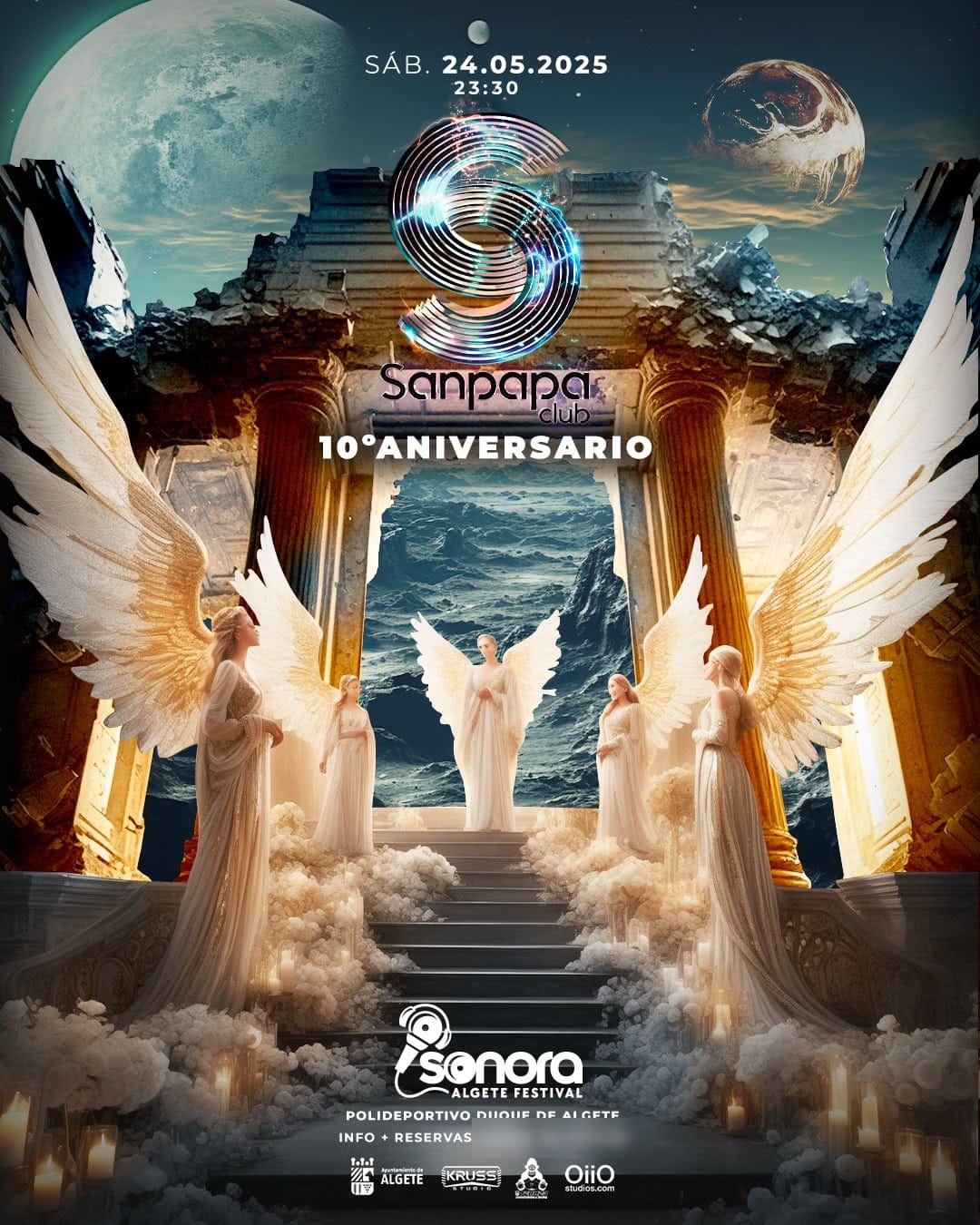 Cartel de «Sanpapa Club · 10º Aniversario»