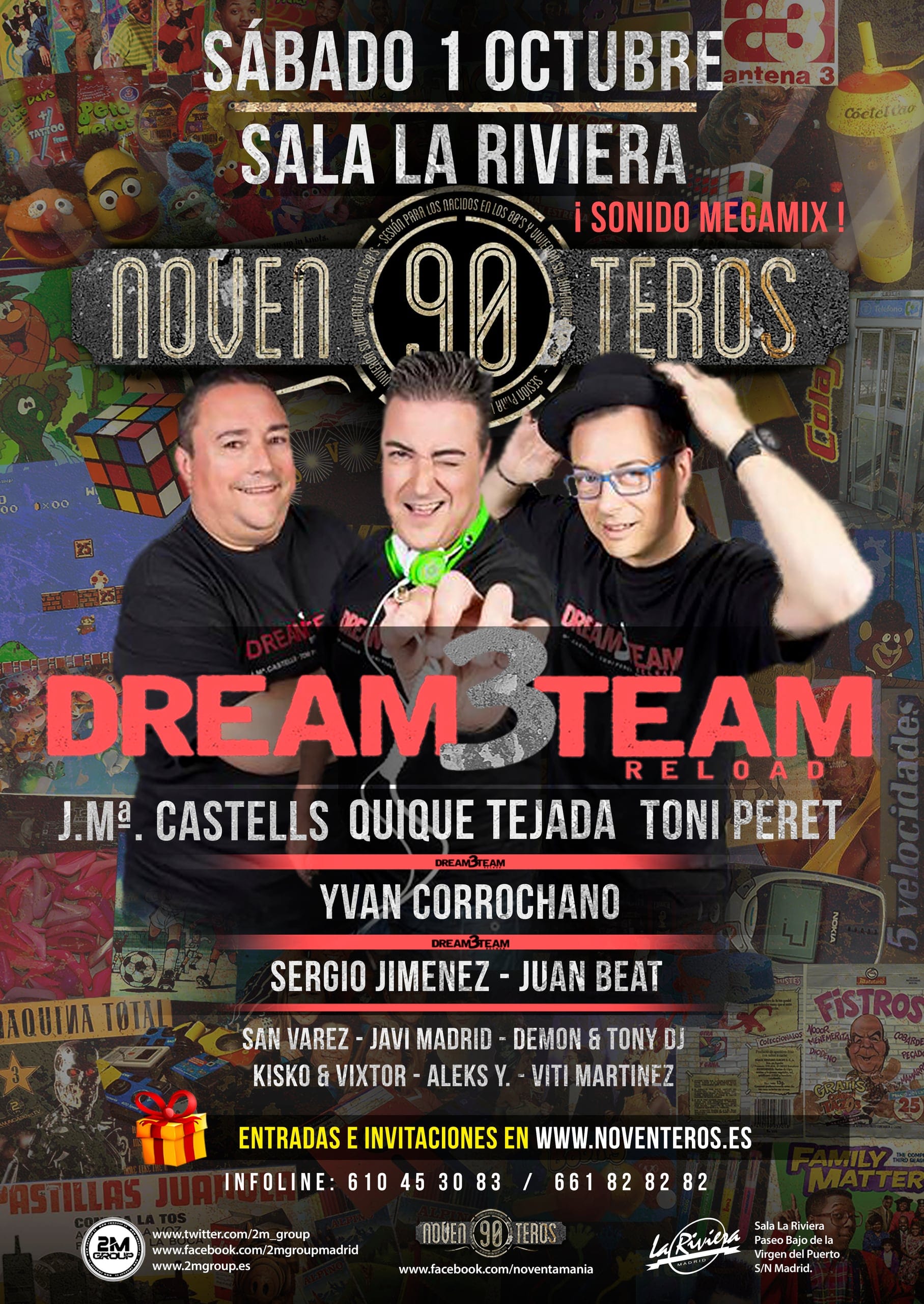 Cartel de «Noventeros»