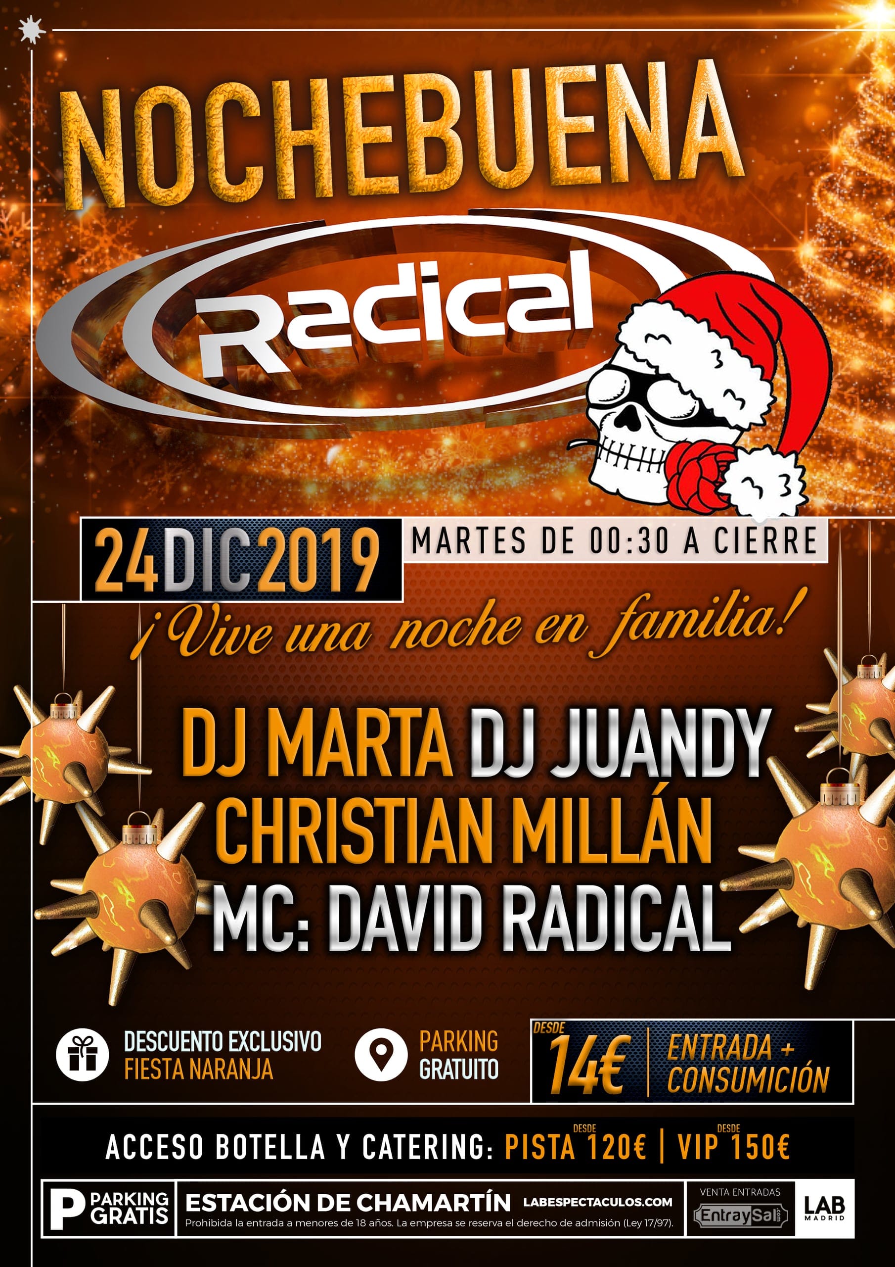 Cartel de «Nochebuena ((Radical))»