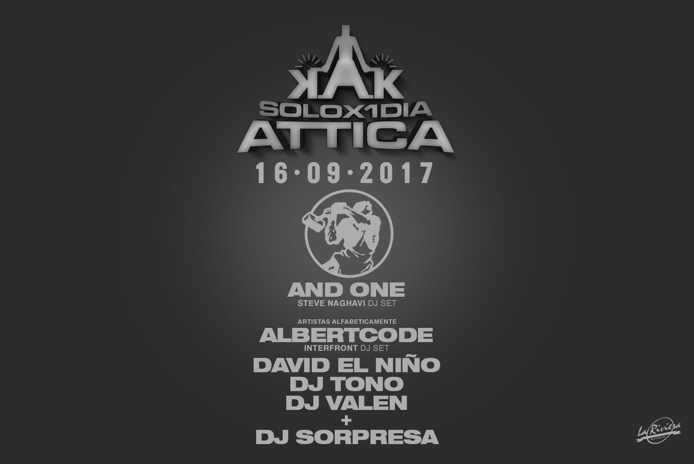 Flyer horizontal de «Attica»