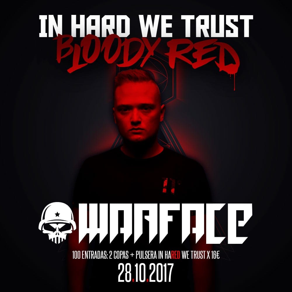 Cuadrado de «In Hard We Trust · Bloody Red»
