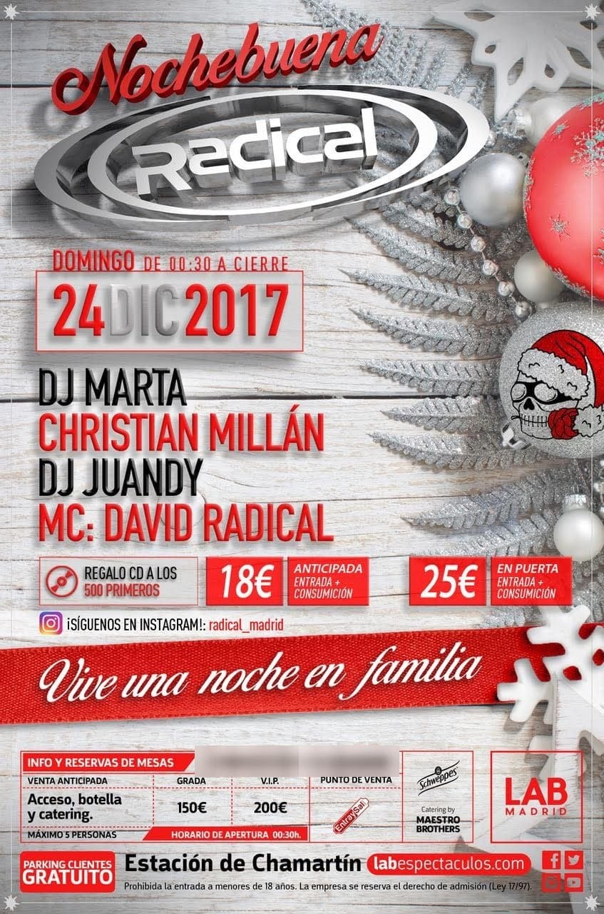 Cartel de «Nochebuena ((Radical))»