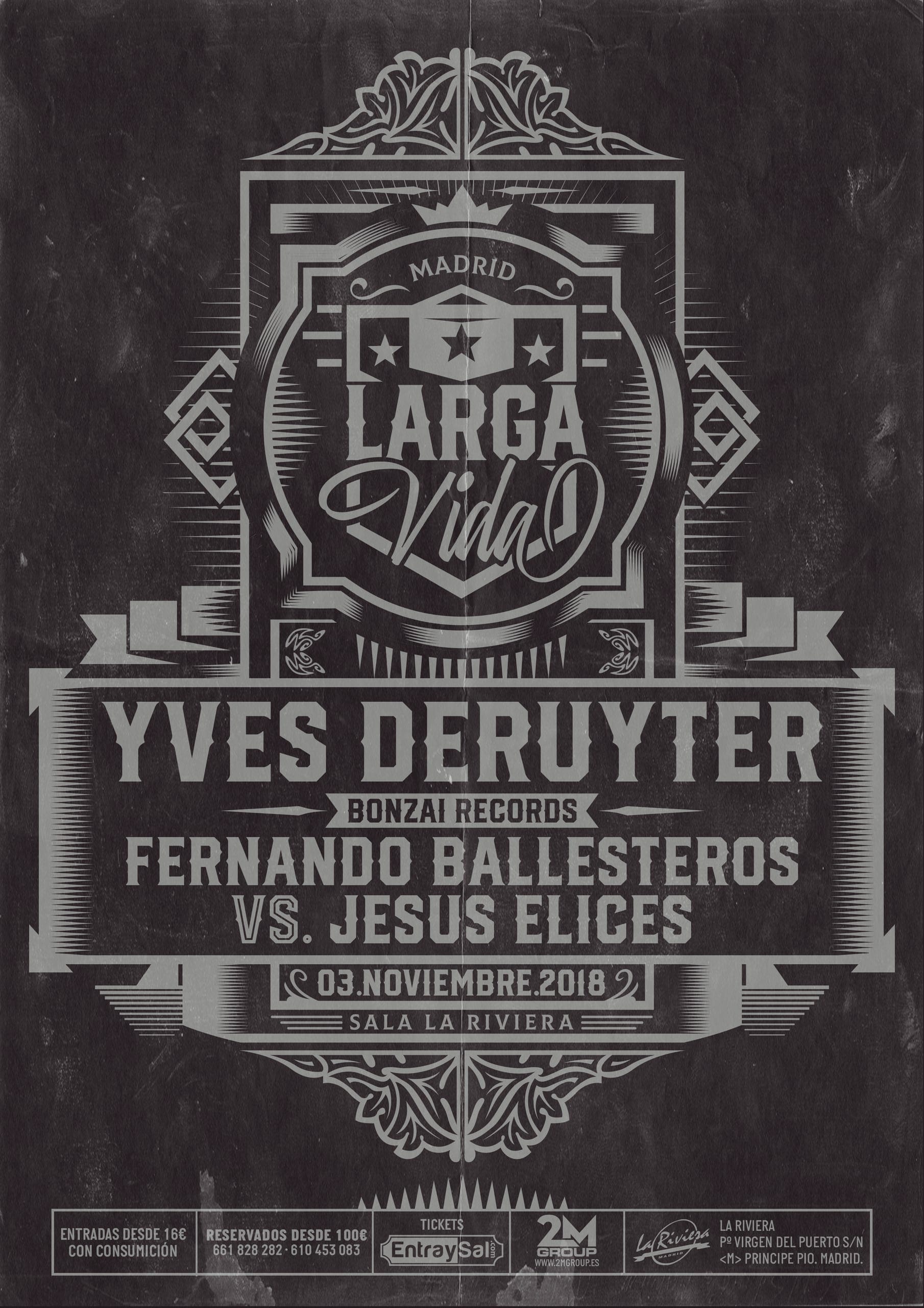 Cartel de «Larga Vida»