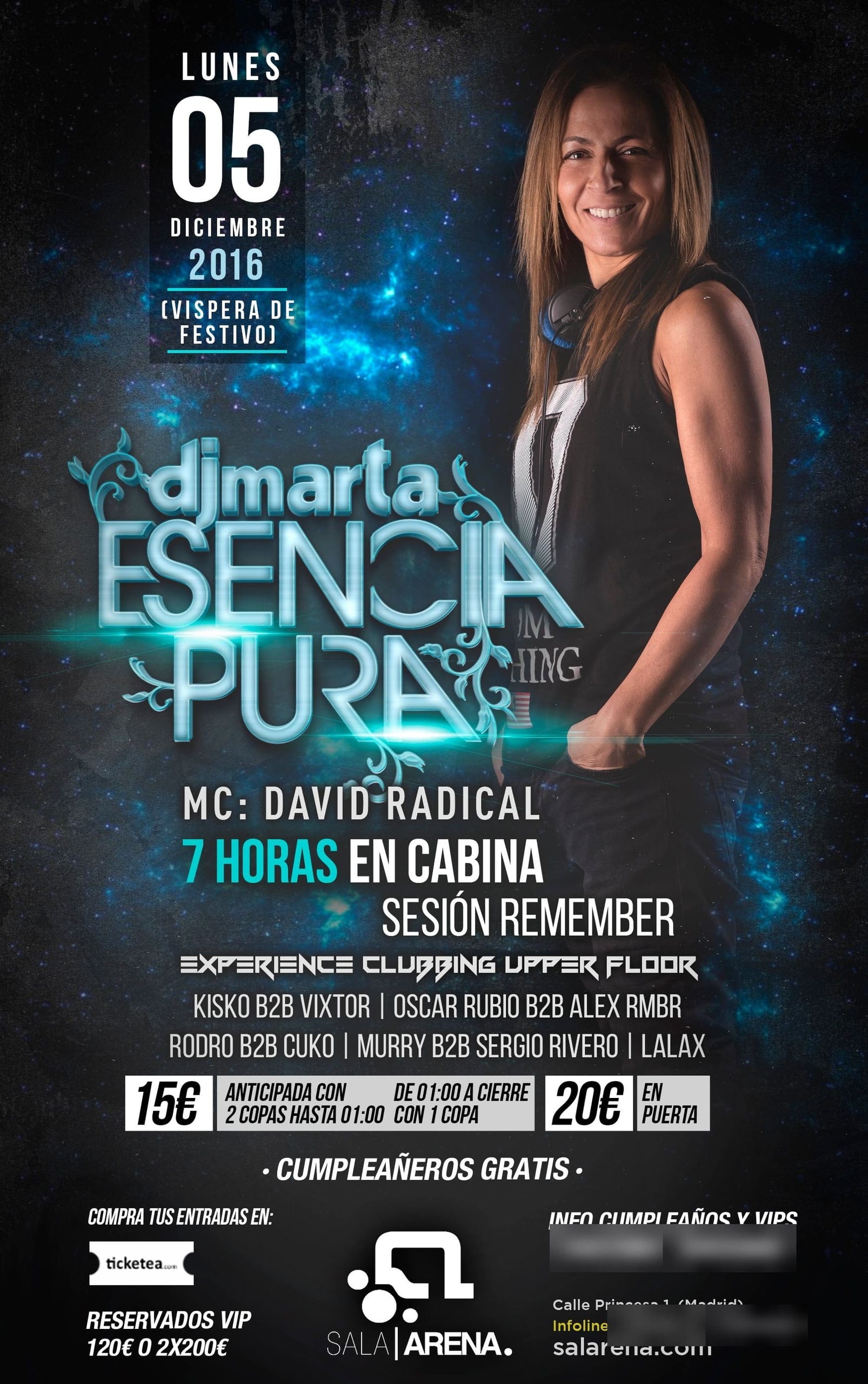 Cartel de «Esencia Pura by Dj Marta»
