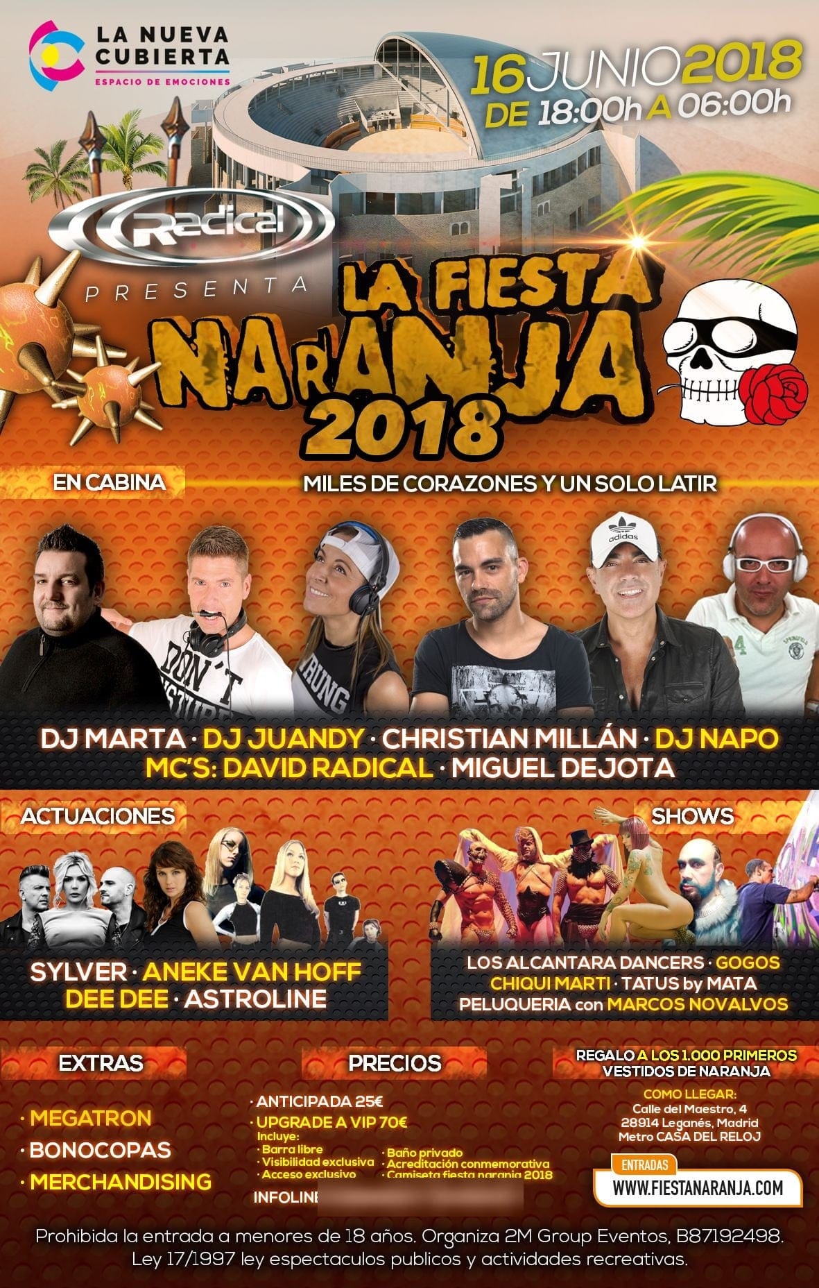 Cartel de «La Fiesta Naranja»