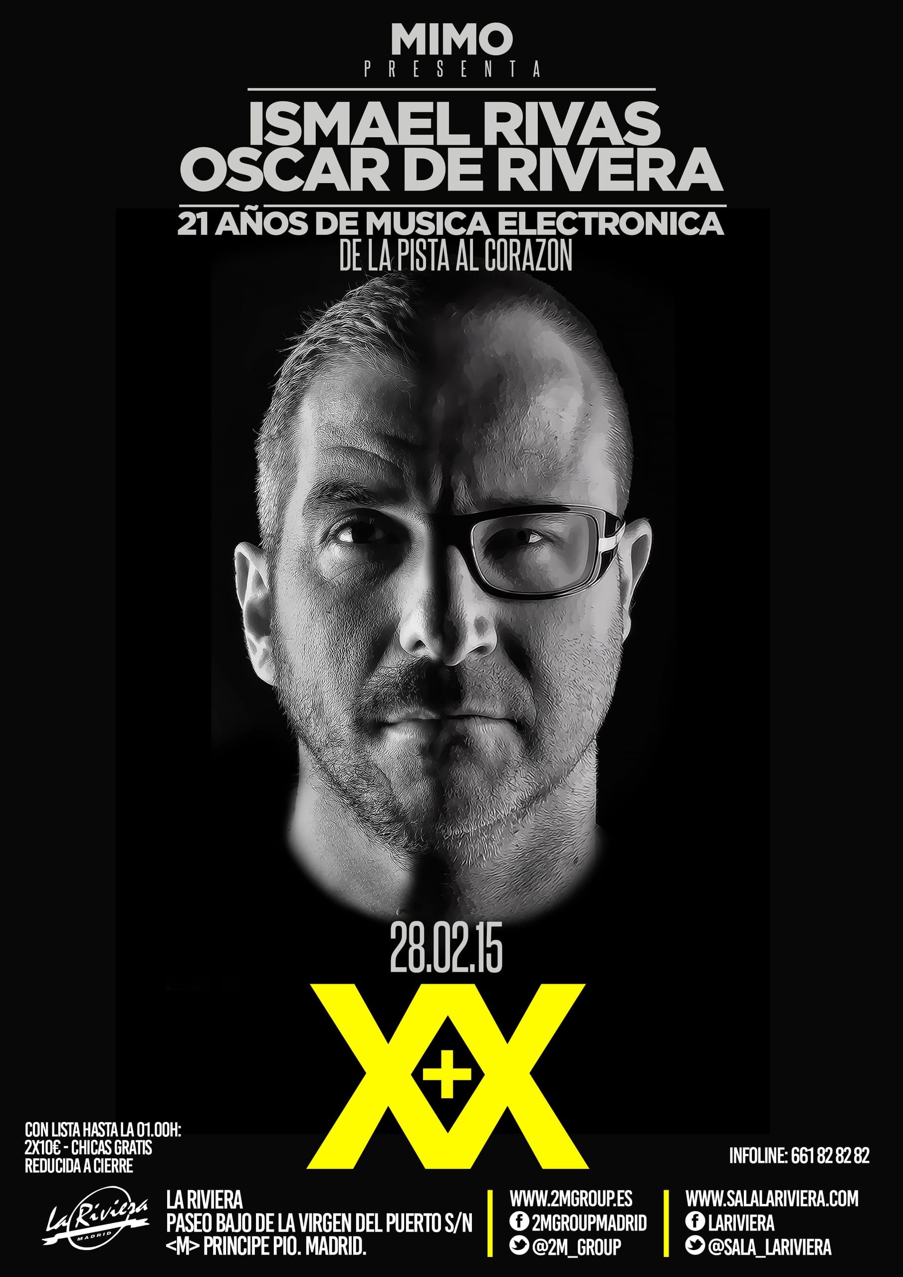 Cartel de «Mimo · XX años de música»