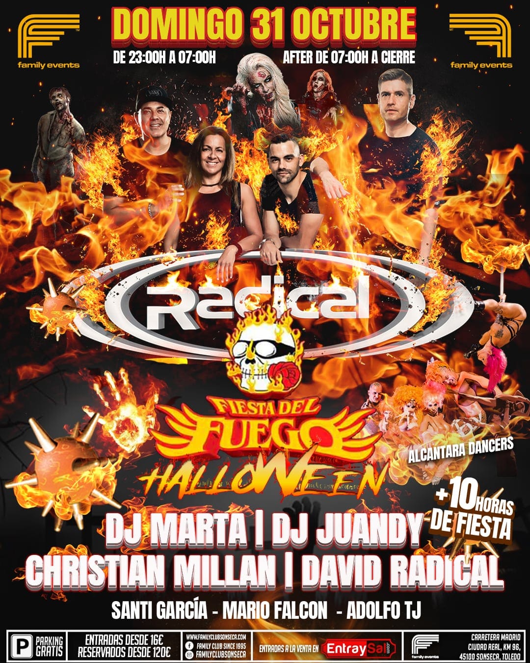 Cartel de «La Fiesta del Fuego 2021»