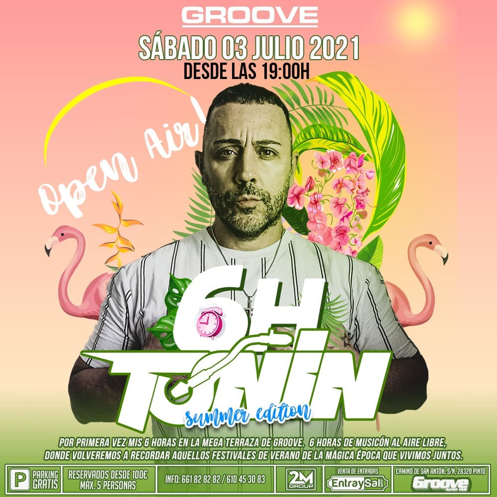 Cuadrado de «6 horas de Dj Toñin · Terraza»