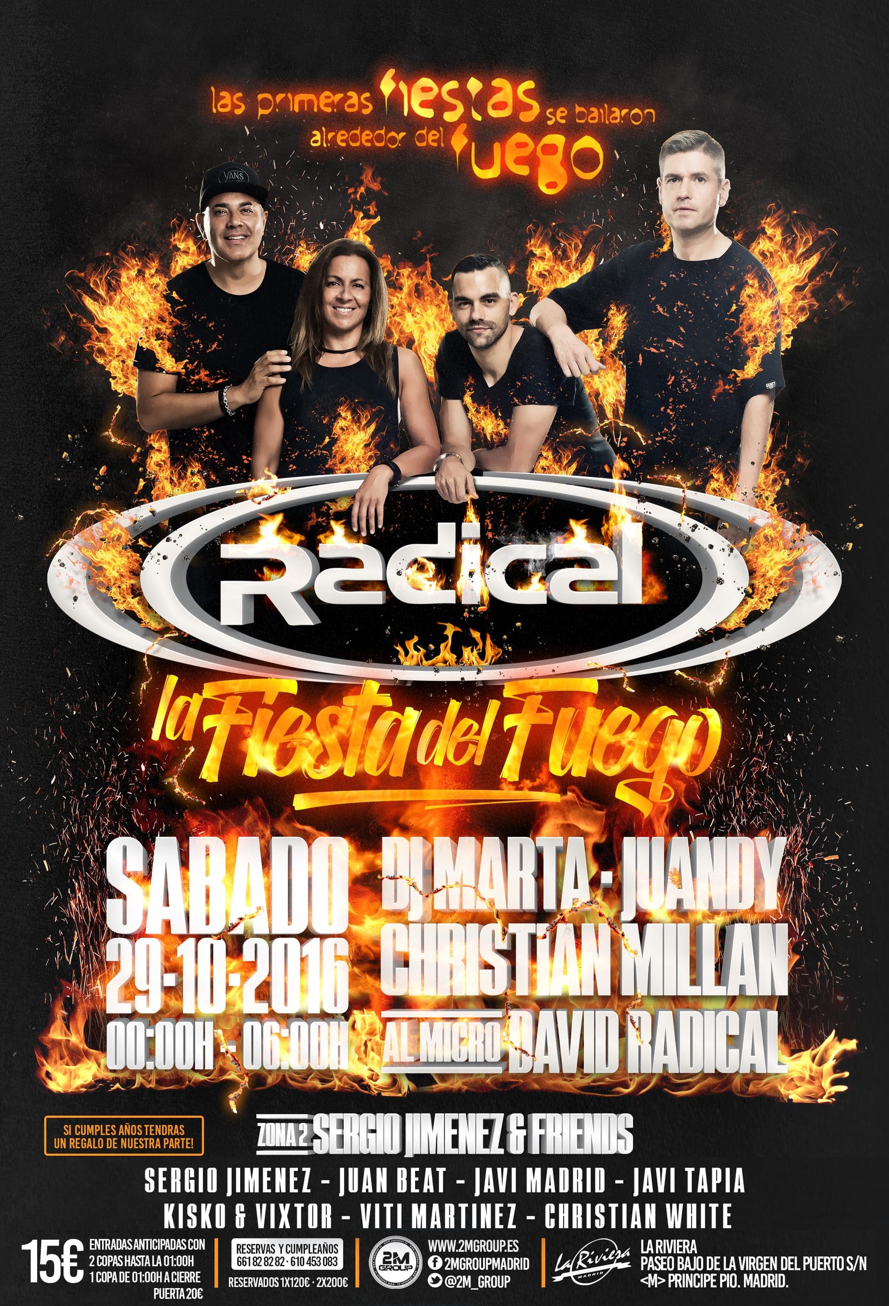 Cartel de «La Fiesta del Fuego»