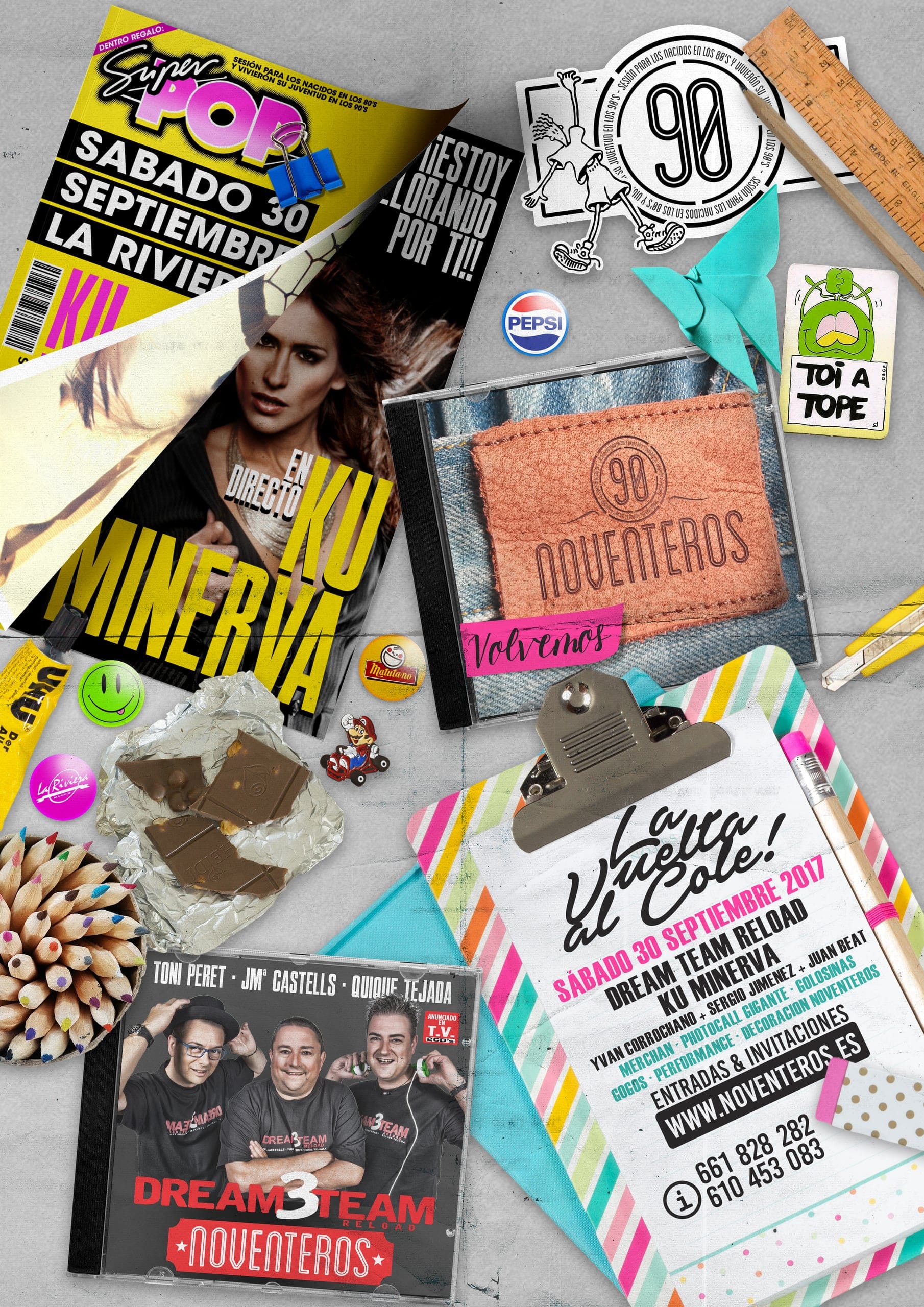 Cartel de «Noventeros»