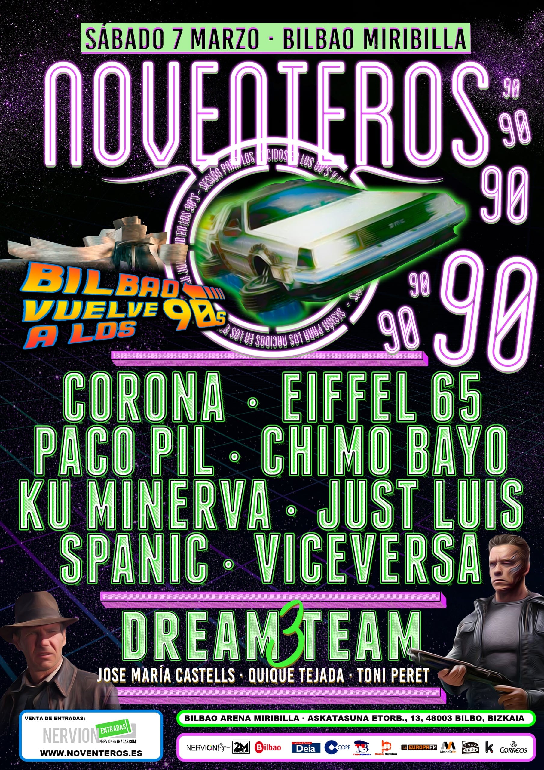 Cartel de «Noventeros · Bilbao vuelve a los 90»
