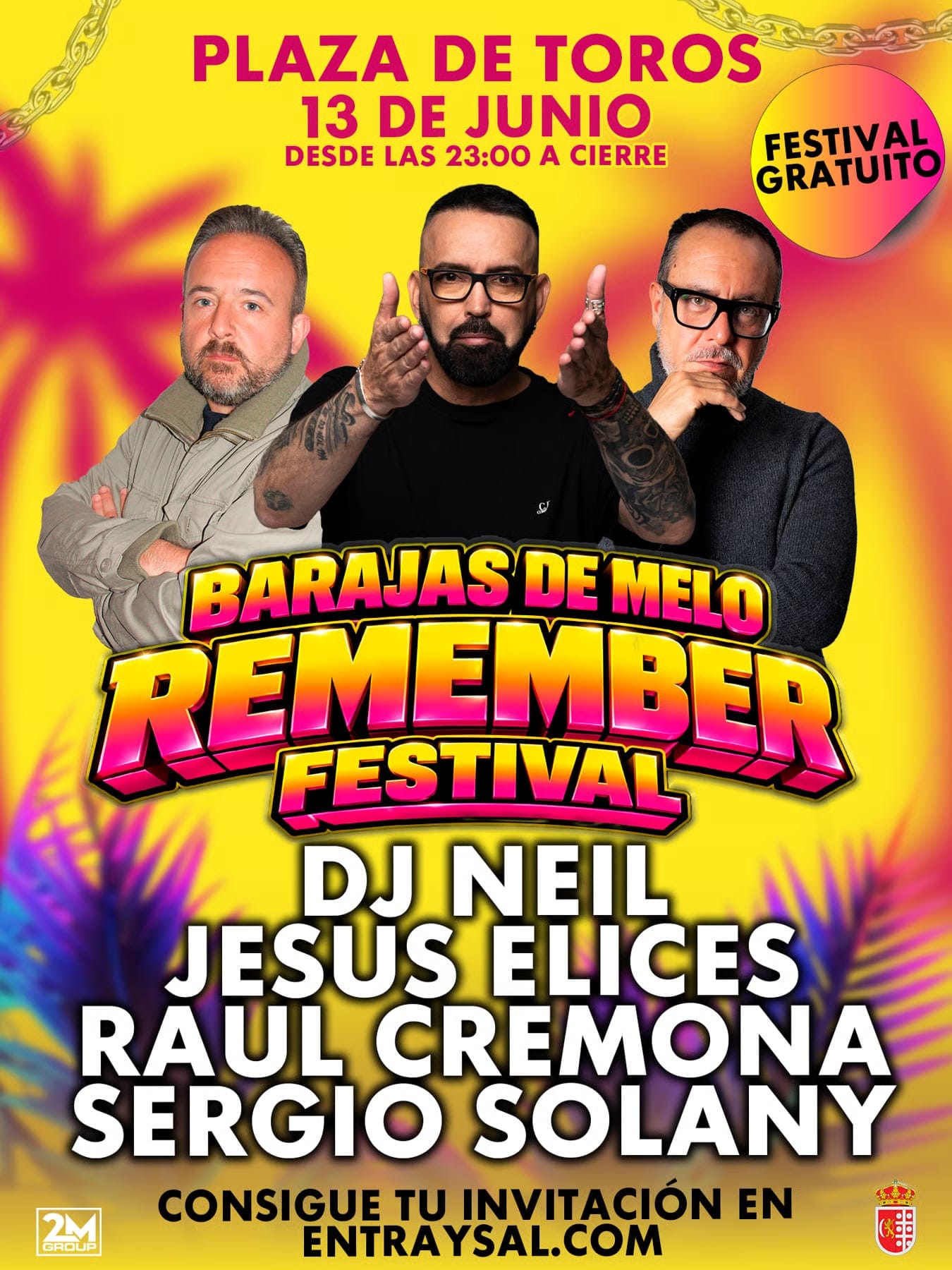 Barajas de Melo estrena Remember Festival gratuito con Dj Neil y Sergio Solany el 13 de junio