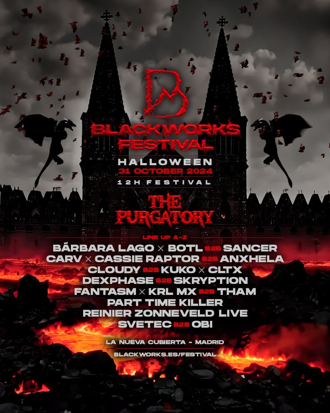 Cartel de «Blackworks Halloween 2024»