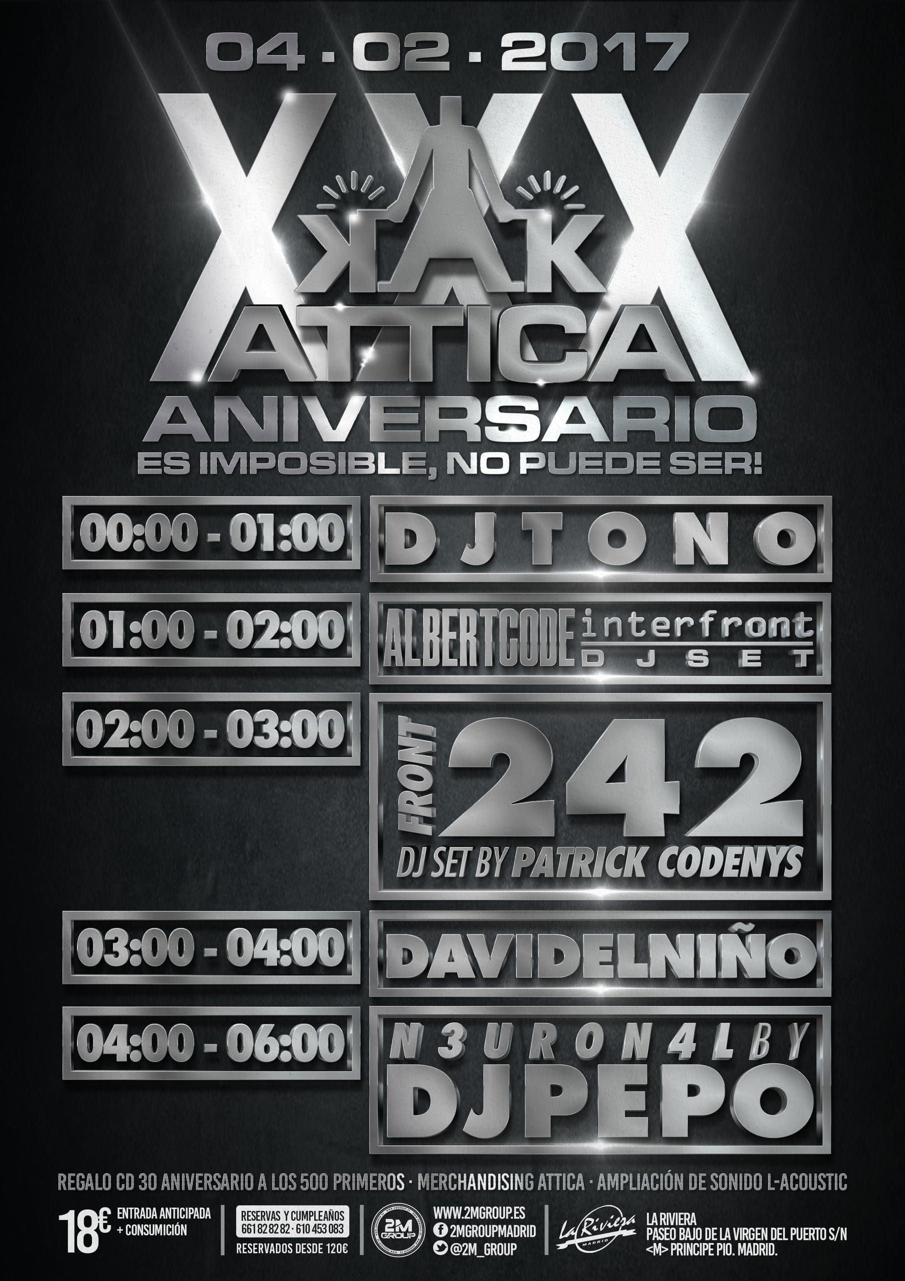 Cartel de «Attica Aniversario»