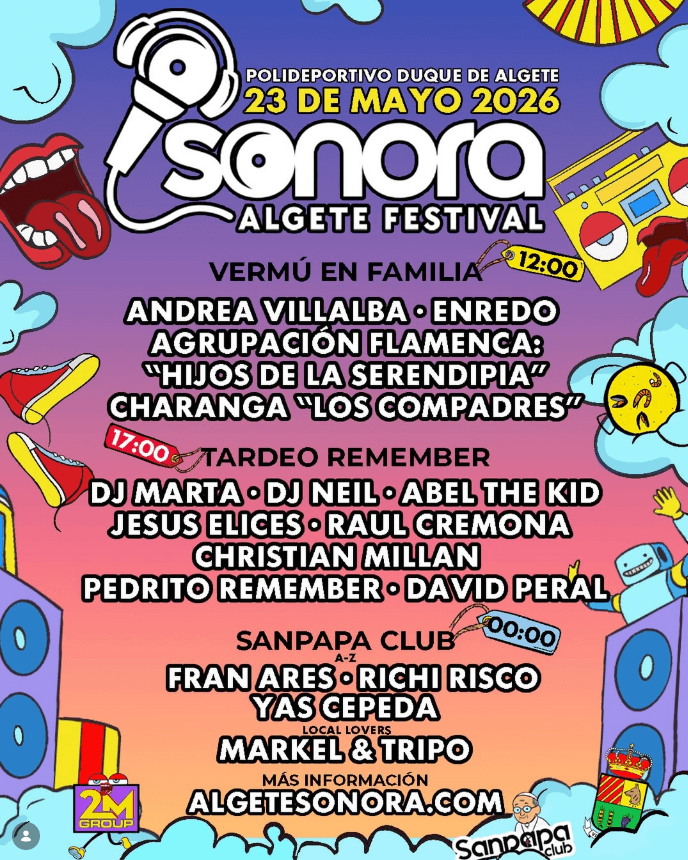 Sonora Algete Festival encadena vermú, remember y techno en una sola jornada el 23 de mayo