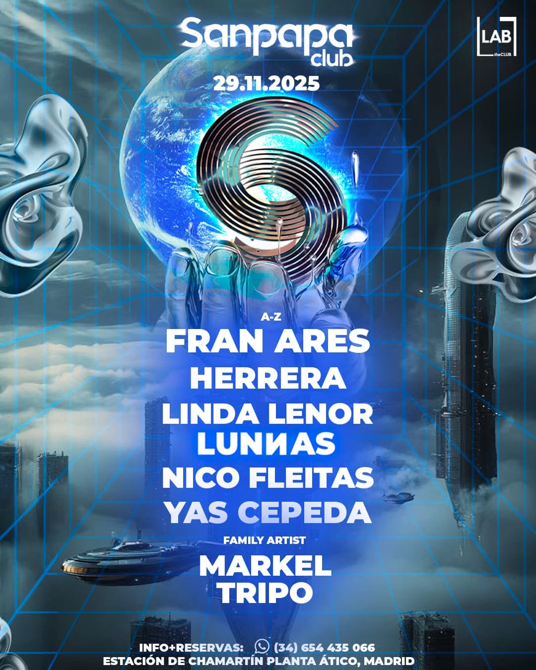 Sanpapa Club debuta en LAB theClub con una noche 100% tech house