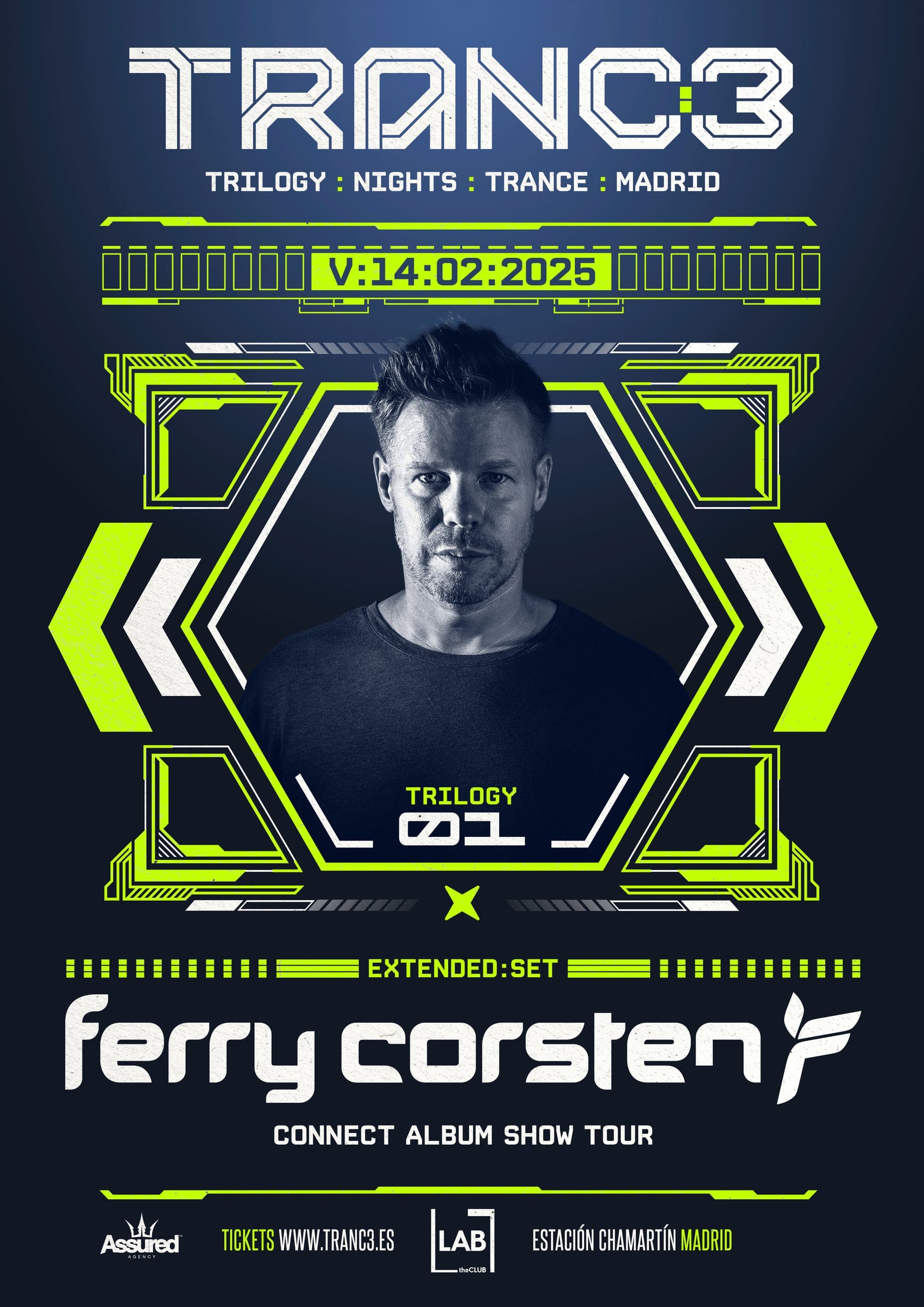 Cartel de «Tranc:3 Trilogy · Ferry Corsten»