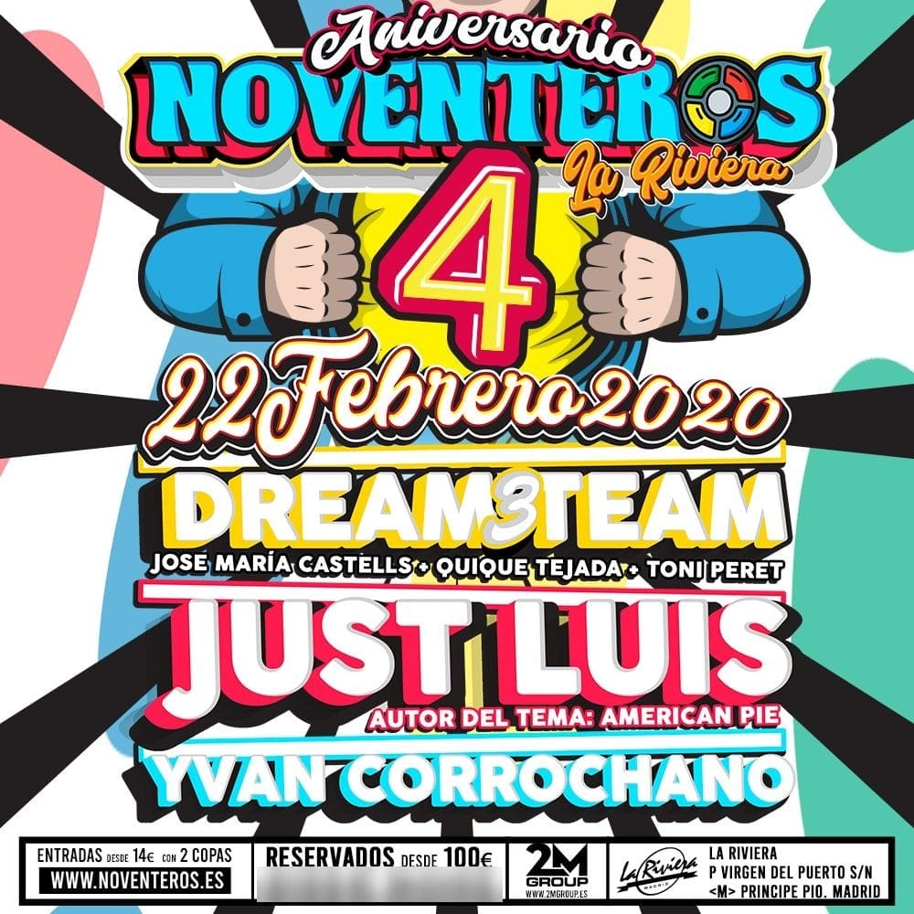 Cuadrado de «Noventeros 4º Aniversario»