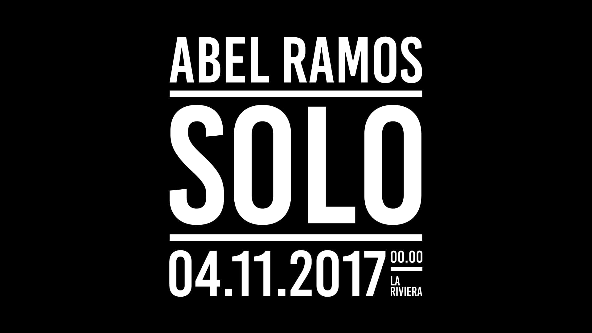 Flyer horizontal de «Abel Ramos SOLO»