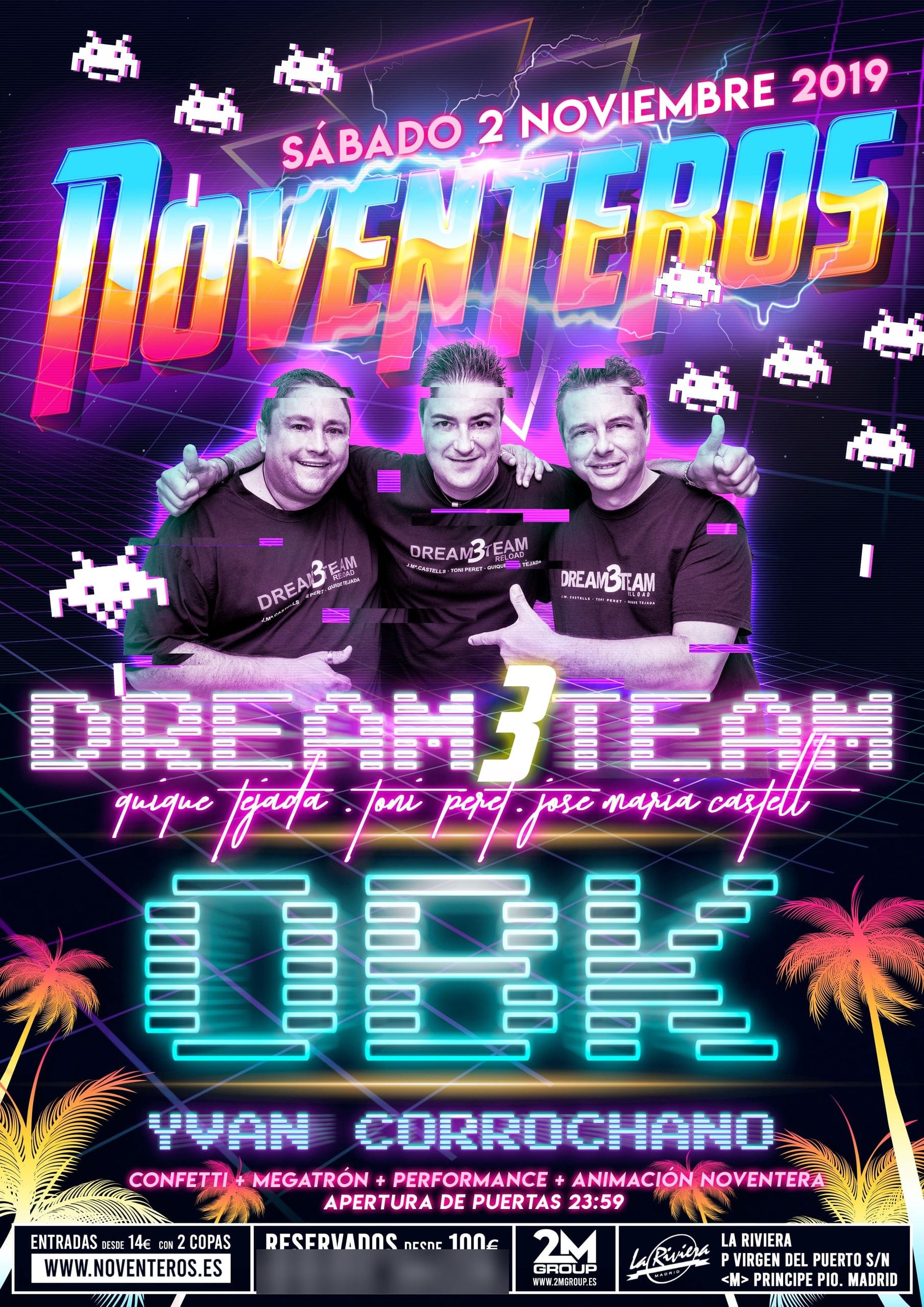 Cartel de «Noventeros con OBK»